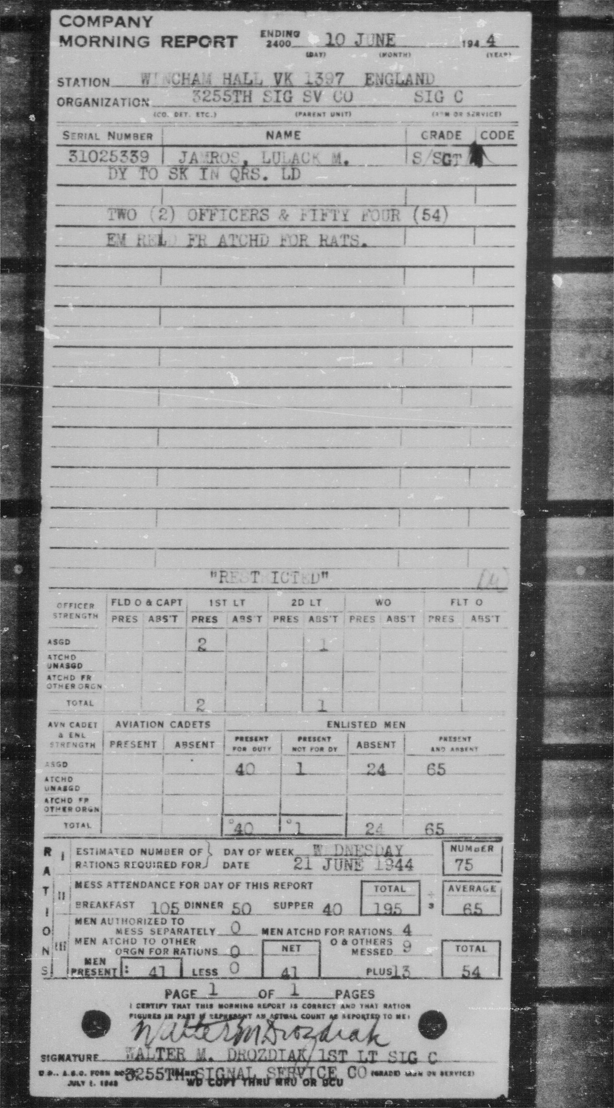 scanned Morning Report