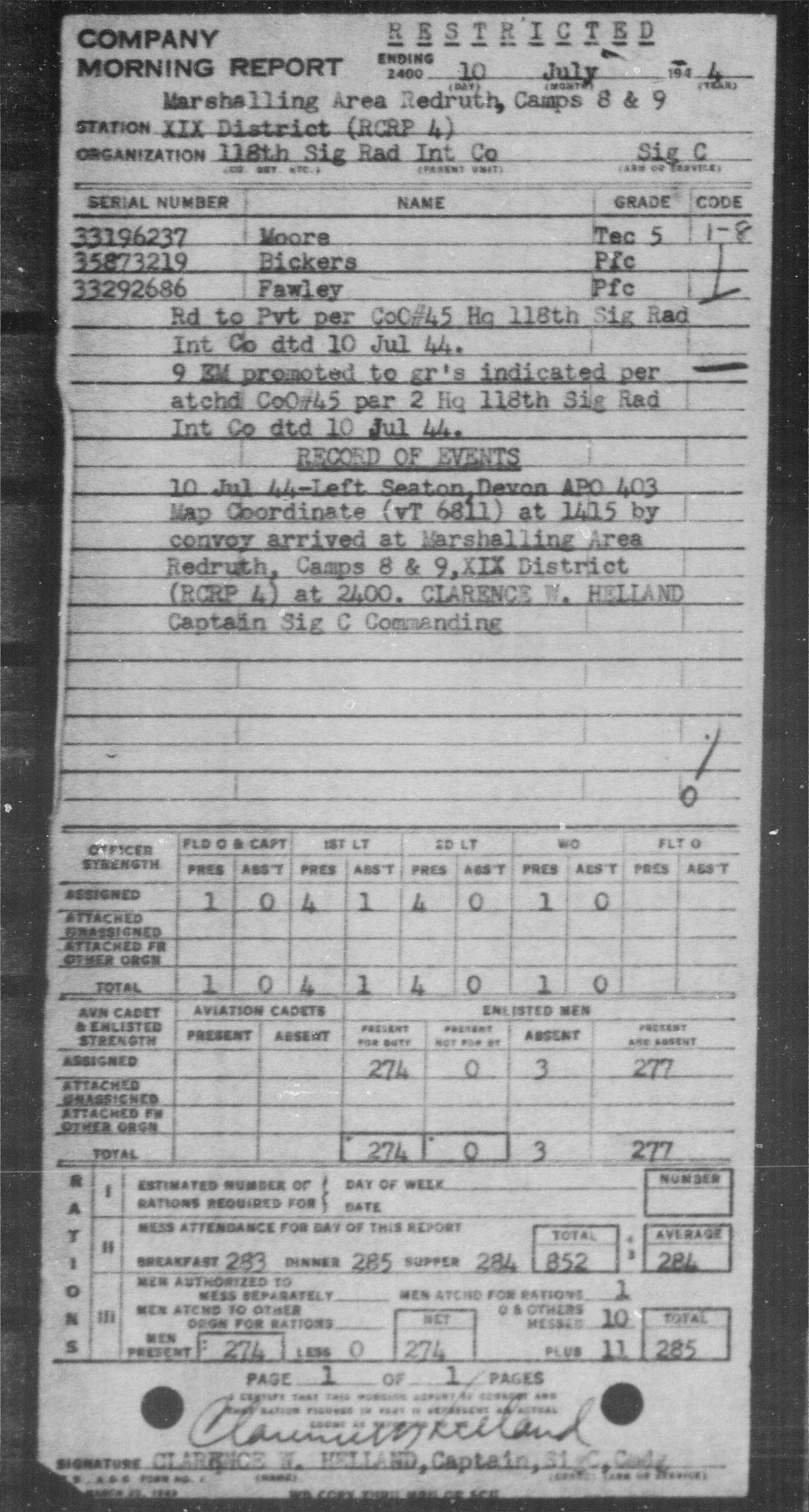 scanned Morning Report