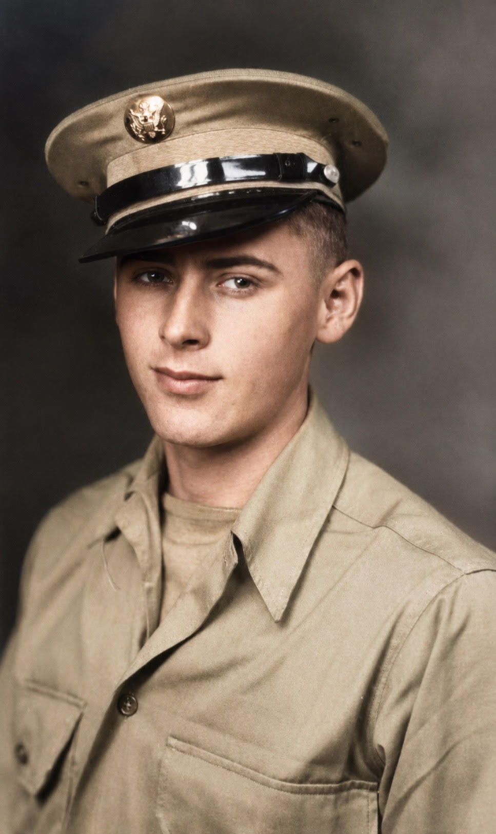 Studio portrait of James E. Procarione in his U.S. Army uniform